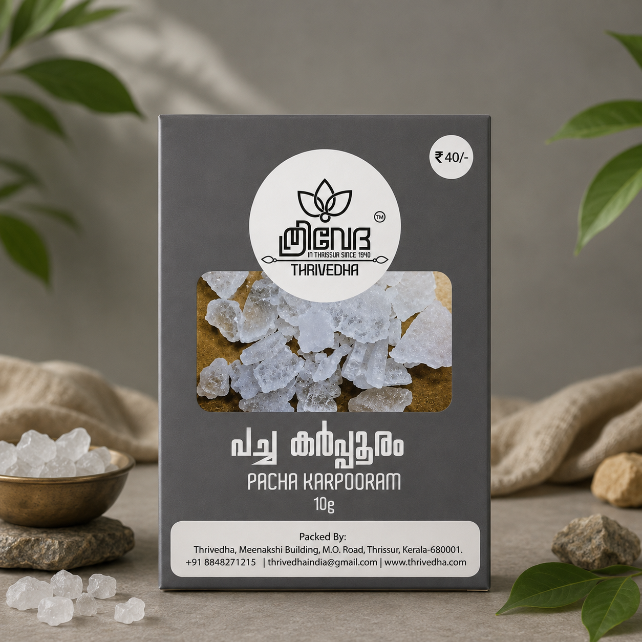 Edible Camphor - Pacha Karpooram