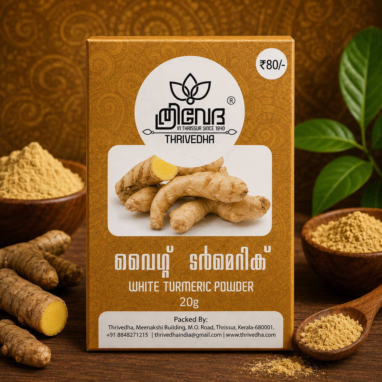 White Turmeric Powder