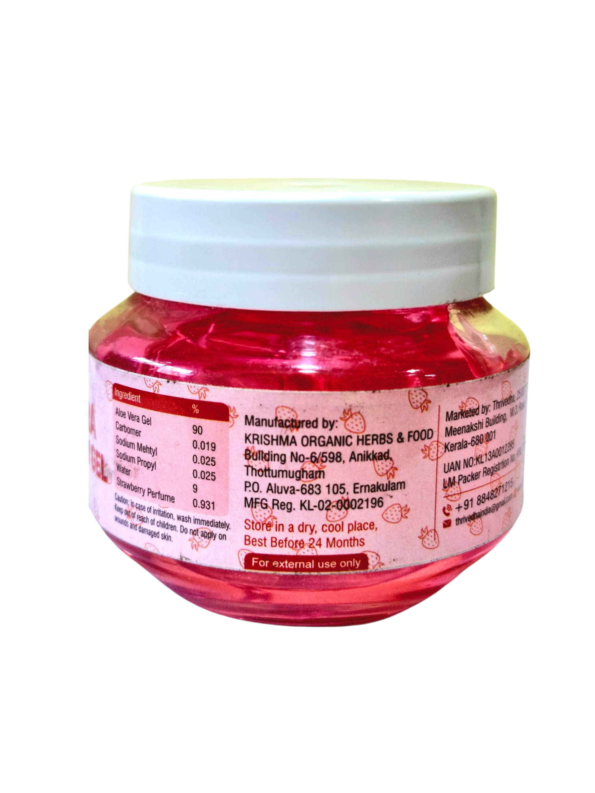 Aloevera strawberry gel - Image 2