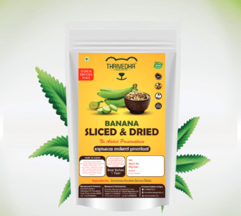 Banana sliced and dried