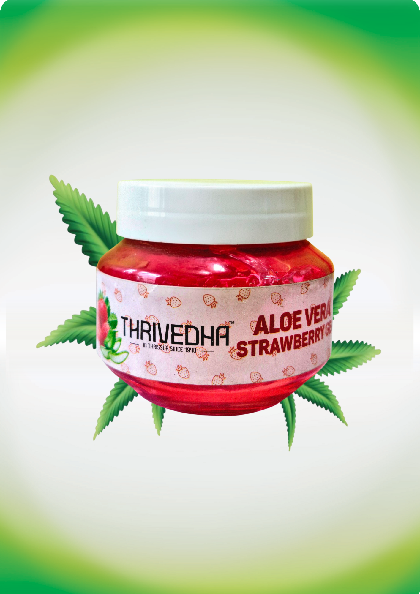 Aloevera strawberry gel