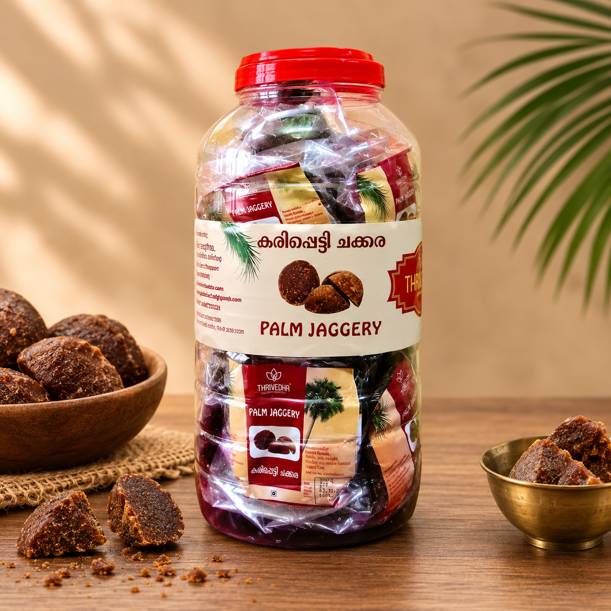Palm Jaggery – Karipetti Chakkara (Pack of 12)
