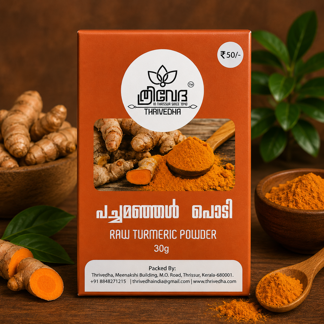 Raw Turmeric Powder - Pachamanjal Podi